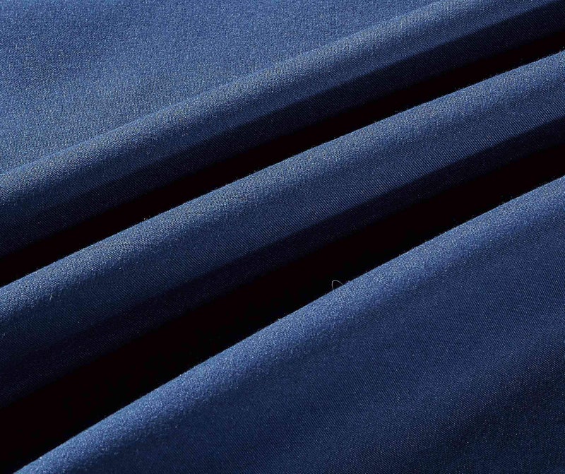 Sheets & Beyond Wrap Around Solid Microfiber Luxury Hotel Quality Fabric Bedroom Gathered Ruffled Bedding Bed Skirt 14 Inch Drop (Full, Navy) - Image 4